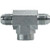 Midland Metal 26023232 Female Pipe Branch Tee, 2-in Male JIC x 2-in Male JIC x 2-in Female NPTF, Steel