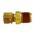 Midland Metal 26177VS Captive Sleeve Male Adapter, 3/16-in Compression x 1/8-in Male NPTF, Brass, Sealant