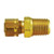 Midland Metal 26187 Captive Sleeve Male Adapter, 3/8-in Compression x 1/8-in Male NPTF, Brass