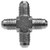 Midland Metal 265024 Union Cross, 1-1/2-in Male JIC x 1-1/2-in Male JIC x 1-1/2-in Male JIC x 1-1/2-in Male JIC, Steel