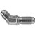 Midland Metal 270224 Bulkhead Union 45-Deg Elbow, 1-7/8-in Male JIC x 1-7/8-in Male JIC, Steel