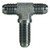 Midland Metal 270320 Bulkhead Branch Tee, 1-1/4-in Male JIC x 1-1/4-in Male JIC x 1-1/4-in Male JIC, Steel