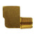 ANDERSON METALS 706118-06 90-deg Long Barstock Street Elbow, 3/8-in Female NPTF x 3/8-in Male NPTF, Lead-Free Brass