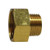 ANDERSON METALS 707484-121208 Rigid Adapter, 3/4-in FGH x 3/4-in MPT, Brass