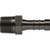 Midland Metal 34216SS Rigid Male Adapter, 1/2-in Hose Barb x 3/8-in Male NPTF, Stainless Steel