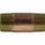 Midland Metal 42101 Nipple, 1 in MPT x 1 in MPT, 2 in, Brass