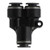 Midland Metal CDQ89-6 Union Wye, 3/8-in Push-to-Connect x 3/8-in Push-to-Connect x 3/8-in Push-to-Connect, Composite