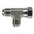 Midland Metal 660214 Swivel Run Tee, 7/8-in Male JIC x 7/8-in Female JIC Swivel x 7/8-in Male JIC, Steel