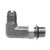 Midland Metal 6801LNWO6 90-deg Long Elbow, 3/8-in Male JIC x 3/8-in Male Adjustable O-Ring Boss, Steel