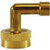 ANDERSON METALS 707469-0612 Swivel Elbow, 3/8-in Compression x 3/4-in Female Garden Hose Swivel, Lead-Free Brass, Body Only