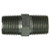 Midland Metal 9000-02-02 Hex Nipple, 1/8-in Male BSPT x 1/8-in Male BSPT, Steel