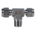Midland Metal Mid-Lok Mid-Lok SSC260166 Male Branch Tee, 3/8-in Tube x 3/8-in Tube x 3/8-in Male NPT, Stainless Steel