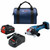 Bosch GWX18V-13PB14 PROFACTOR 18V X-LOCK 5  6 In. Angle Grinder with No Lock-On Paddle Switch and (1) CORE18V 8 Ah High Power Battery