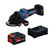Bosch EXWS18V-15PSB18X EXPERT 18V 5  6 In. Angle Grinder with No Lock-On Paddle Switch Kit 8.0 Ah Battery and Multi-Voltage Charger