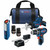 Bosch GXL12V-310B22 12V Max 3-Tool Combo Kit with 3/8 In. Drill/Driver, Pocket Reciprocating Saw and LED Worklight