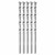 Bosch BM5205 5 pc. 1/4 In. X 2 In. X 4 In. Fast Spiral Rotary Masonry Drill Bits