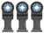 Bosch OSL114C-3 1-1/4 In. Starlock Oscillating Multi Tool Carbide Plunge Cut Blade 3 Pk.