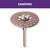 Dremel 801 1-1/4 In. (31.8 mm) Carbide Shaping Wheel