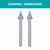 Dremel 125 1/4 In. (6.4 mm) Carving Bits