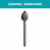 Dremel 124 5/16 In. (7.9 mm) Carving Bit