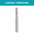 Dremel 9902 3/32 In. (2.4 mm) Tungsten Carbide Carving Bit