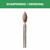 Dremel 945 3/16 In. (4.8 mm) Aluminum Oxide Grinding Stone