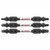 Bosch ITDESQV2503 3 pc. Impact Tough 2.5 In. Square Double-Ended Bit Set