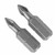 Bosch P1102 2 pc. 1 In. Phillips P1 Ribbed Insert Bits