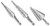Bosch IMSDC003 3 pc. High-Speed Steel Impact Tough Turbo Step Drill Bit Set