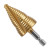 Bosch IMSD46405 1/4 In. to 1-1/8 In. Titanium Nitride Coated Impact Step Drill Bit