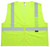 Zing V-210 LE XL Hi-Vis Class 2 Mesh Safety Vest, Zipper Closure, 2 Pockets, Lime, Size XL