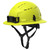 Milwaukee 48-73-1676C BOLT Hi-Viz Green Full Brim Vented Safety Helmet w/ FR Chinstrap  Type 2, Class C - Custom Logo