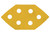 Alfa Tools PTAD2120 120G PSA Diamond Triangles Aluminum Oxide Gold Paper