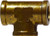 Midland Metal 28048 Reducing Tee, 3/4 in FIP x 3/4 in FIP x 1/2 in FIP, Brass