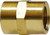 Midland Metal 28060 Pipe Coupling, 3/8 in FNPT x 3/8 in FNPT, 1.89 in, Brass