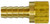 Midland Metal 32101 Swivel Adapter, 1/4 in Hose x 1/4 in 45 deg Flared Female, Brass
