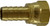 Midland Metal 32337C Dual 45 Deg/37 Deg Flare Swivel, Hose Barb, 1/4 Barb x 1/4 Dual Seat Crimp, Brass Fittings