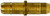 Midland Metal 21003 Single Barb Mini Splicer, 1/4 in Tube OD x 1/4 in Tube OD, Brass