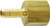 Midland Metal 21043 Single Barb Mini Adapter, 1/4 in Tube OD x 1/8 in FIP, Brass