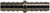 Midland Metal 32095SS Straight Splicer, 3/8 in Hose Barbed x 3/8 in Hose Barbed, Stainless Steel