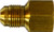 Midland Metal 10244 Adapter, 5/8 in Male Flared x 1/2 in FNPTF, Brass