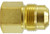 Midland Metal 35136 Connector, 15/16 in SAE 45 deg Flared x 1/2 in FIP, Brass