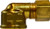 Midland Metal 18254 90 deg Elbow, 1/4 in Compression x 1/4 in FNPTF, Brass