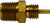 Midland Metal 38770 Adapter, 5/32 in Tube OD x 1/8 in MIP, Brass
