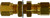 Midland Metal 38029 Bulkhead Air Brake Union, 3/8 in 3/8 in, Brass