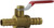 Midland Metal 944142LF Mini Ball Valve, 1/4 in Nominal, Hose Barbed x Hose Barbed, 200 psi WOG Pressure