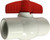 White PVC Ball Valve 1-1/4 WHITE PVC IPS BALL VLV - 940287