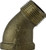 Midland Metal 44203LF 45 deg Street Elbow, 1/2 in MPT x 1/2 in FPT, Bronze