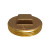 Midland Metal 970330 Raised Head Cleanout Plug, 5 in MPT, Brass