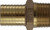 Midland Metal 973927 Hex Adapter, 1 in Hose Barbed x 1 in MIP, Bronze